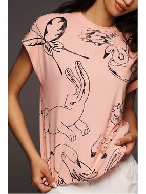 Zoe Aguerreberry x Anthropologie Printed Tee